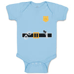 Baby Clothes Police Officer Costume B Badge Gun Baby Bodysuits Boy & Girl Cotton