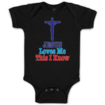 Baby Clothes Jesus Loves Me This I Know Cross Baby Bodysuits Boy & Girl Cotton