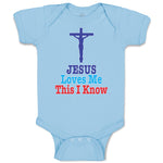 Baby Clothes Jesus Loves Me This I Know Cross Baby Bodysuits Boy & Girl Cotton