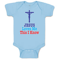 Baby Clothes Jesus Loves Me This I Know Cross Baby Bodysuits Boy & Girl Cotton