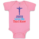 Baby Clothes Jesus Loves Me This I Know Cross Baby Bodysuits Boy & Girl Cotton