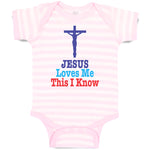 Baby Clothes Jesus Loves Me This I Know Cross Baby Bodysuits Boy & Girl Cotton