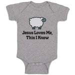 Baby Clothes Jesus Loves Me This I Know Christian Jesus God Style C Cotton