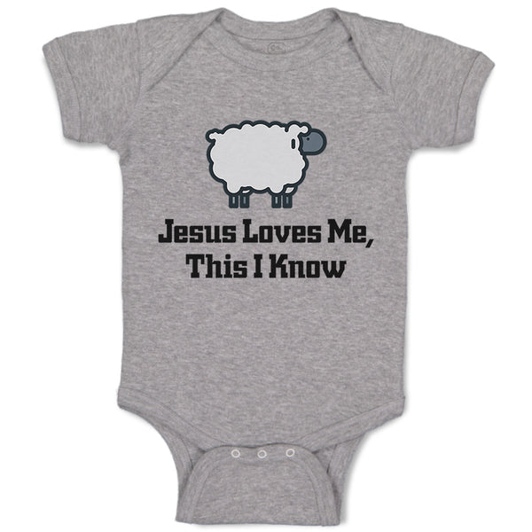 Baby Clothes Jesus Loves Me This I Know Christian Jesus God Style C Cotton