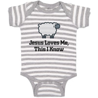 Baby Clothes Jesus Loves Me This I Know Christian Jesus God Style C Cotton