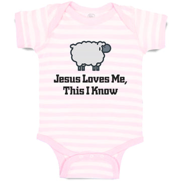 Baby Clothes Jesus Loves Me This I Know Christian Jesus God Style C Cotton