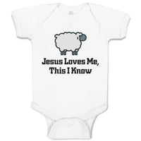 Baby Clothes Jesus Loves Me This I Know Christian Jesus God Style C Cotton