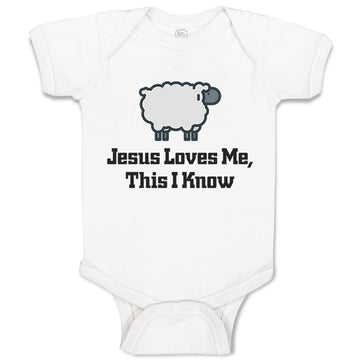 Baby Clothes Jesus Loves Me This I Know Christian Jesus God Style C Cotton
