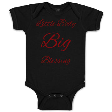 Baby Clothes Little Boy Big Blessing Christian Jesus God Baby Bodysuits Cotton