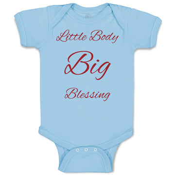 Baby Clothes Little Boy Big Blessing Christian Jesus God Baby Bodysuits Cotton
