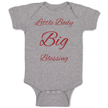 Baby Clothes Little Boy Big Blessing Christian Jesus God Baby Bodysuits Cotton