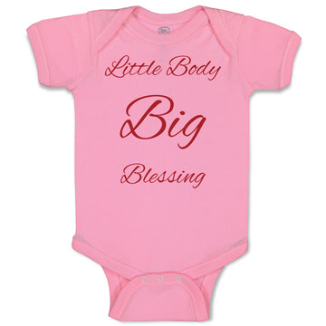 Baby Clothes Little Boy Big Blessing Christian Jesus God Baby Bodysuits Cotton