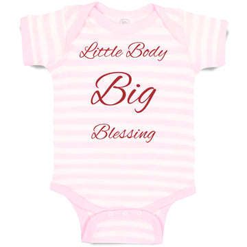 Baby Clothes Little Boy Big Blessing Christian Jesus God Baby Bodysuits Cotton