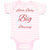 Baby Clothes Little Boy Big Blessing Christian Jesus God Baby Bodysuits Cotton