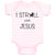 Baby Clothes I Stroll with Jesus Christian Jesus God Baby Bodysuits Cotton