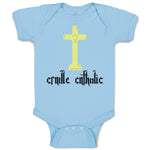 Baby Clothes Cradle Catholic Christian Jesus God Baby Bodysuits Cotton