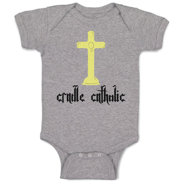 Baby Clothes Cradle Catholic Christian Jesus God Baby Bodysuits Cotton