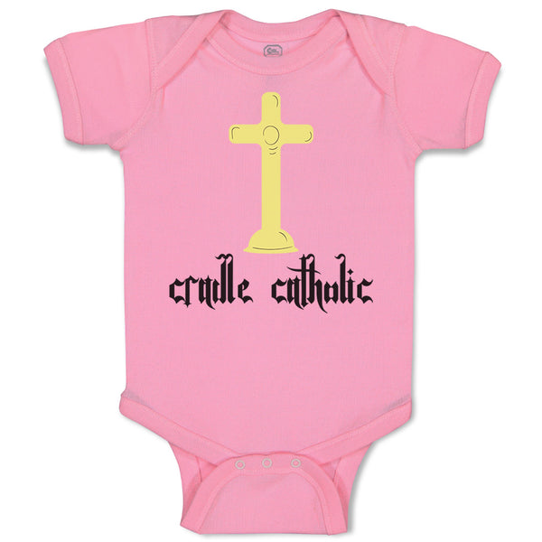 Baby Clothes Cradle Catholic Christian Jesus God Baby Bodysuits Cotton