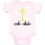 Baby Clothes Cradle Catholic Christian Jesus God Baby Bodysuits Cotton