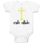 Baby Clothes Cradle Catholic Christian Jesus God Baby Bodysuits Cotton