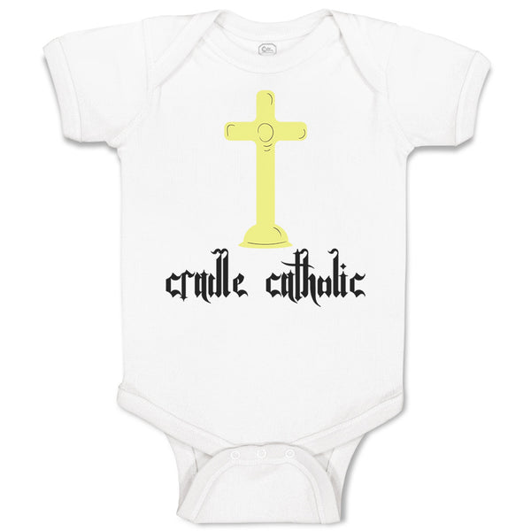 Baby Clothes Cradle Catholic Christian Jesus God Baby Bodysuits Cotton