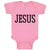 Baby Clothes Jesus Name Religious Christian Baby Bodysuits Boy & Girl Cotton