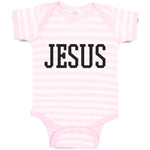 Baby Clothes Jesus Name Religious Christian Baby Bodysuits Boy & Girl Cotton
