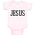 Baby Clothes Jesus Name Religious Christian Baby Bodysuits Boy & Girl Cotton
