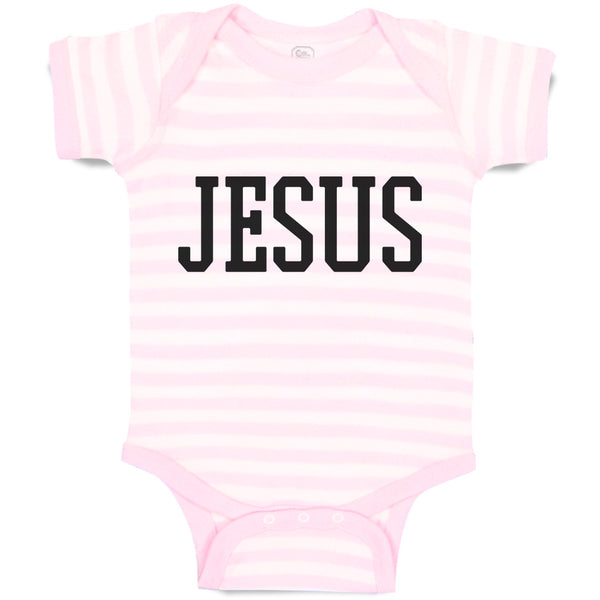 Baby Clothes Jesus Name Religious Christian Baby Bodysuits Boy & Girl Cotton