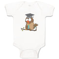 Baby Clothes Owl in Graduation Hat with Books Holidays and Occasions Birthday