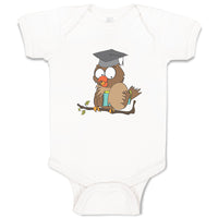 Owl in Graduation Hat with Books Holidays and Occasions Birthday
