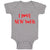 Baby Clothes I Love New York Valentines Love Baby Bodysuits Boy & Girl Cotton