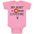 Baby Clothes My Aunt in Colorado Loves Me Valentines Love Baby Bodysuits Cotton