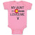 Baby Clothes My Aunt in Colorado Loves Me Valentines Love Baby Bodysuits Cotton