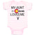 Baby Clothes My Aunt in Colorado Loves Me Valentines Love Baby Bodysuits Cotton