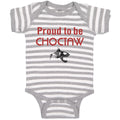 Baby Clothes Proud to Be Choctaw Baby Bodysuits Boy & Girl Cotton