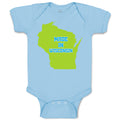 Baby Clothes Made in Wisconsin Baby Bodysuits Boy & Girl Newborn Clothes Cotton