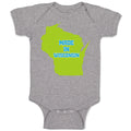 Baby Clothes Made in Wisconsin Baby Bodysuits Boy & Girl Newborn Clothes Cotton