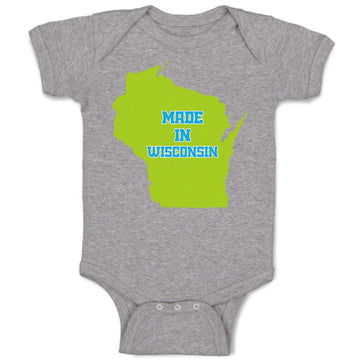 Baby Clothes Made in Wisconsin Baby Bodysuits Boy & Girl Newborn Clothes Cotton
