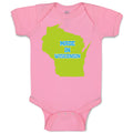 Baby Clothes Made in Wisconsin Baby Bodysuits Boy & Girl Newborn Clothes Cotton