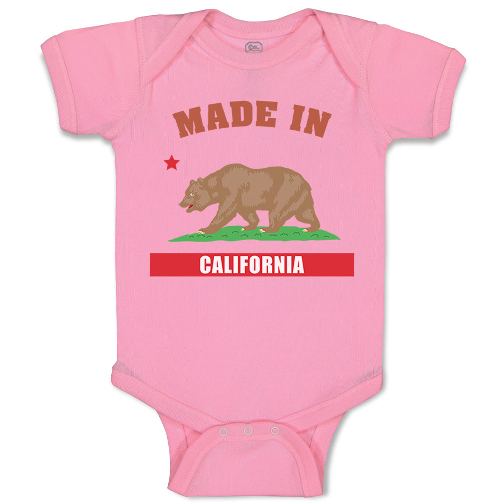 Made In California Bear Baby Onesie Made In California Bear Baby Onesie