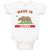 Baby Clothes Made in California Baby Bodysuits Boy & Girl Newborn Clothes Cotton