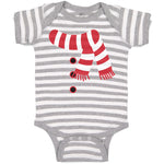 Baby Clothes Christmas Snowman Costume Scarf Buttons Baby Bodysuits Cotton