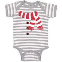 Baby Clothes Christmas Snowman Costume Scarf Buttons Baby Bodysuits Cotton