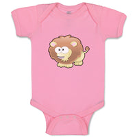 Baby Clothes Lion Sign Funny Funny & Novelty Zodiac Baby Bodysuits Cotton