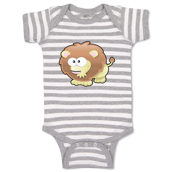 Baby Clothes Lion Sign Funny Funny & Novelty Zodiac Baby Bodysuits Cotton