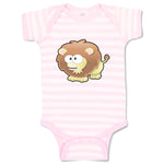 Baby Clothes Lion Sign Funny Funny & Novelty Zodiac Baby Bodysuits Cotton