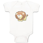 Baby Clothes Lion Sign Funny Funny & Novelty Zodiac Baby Bodysuits Cotton