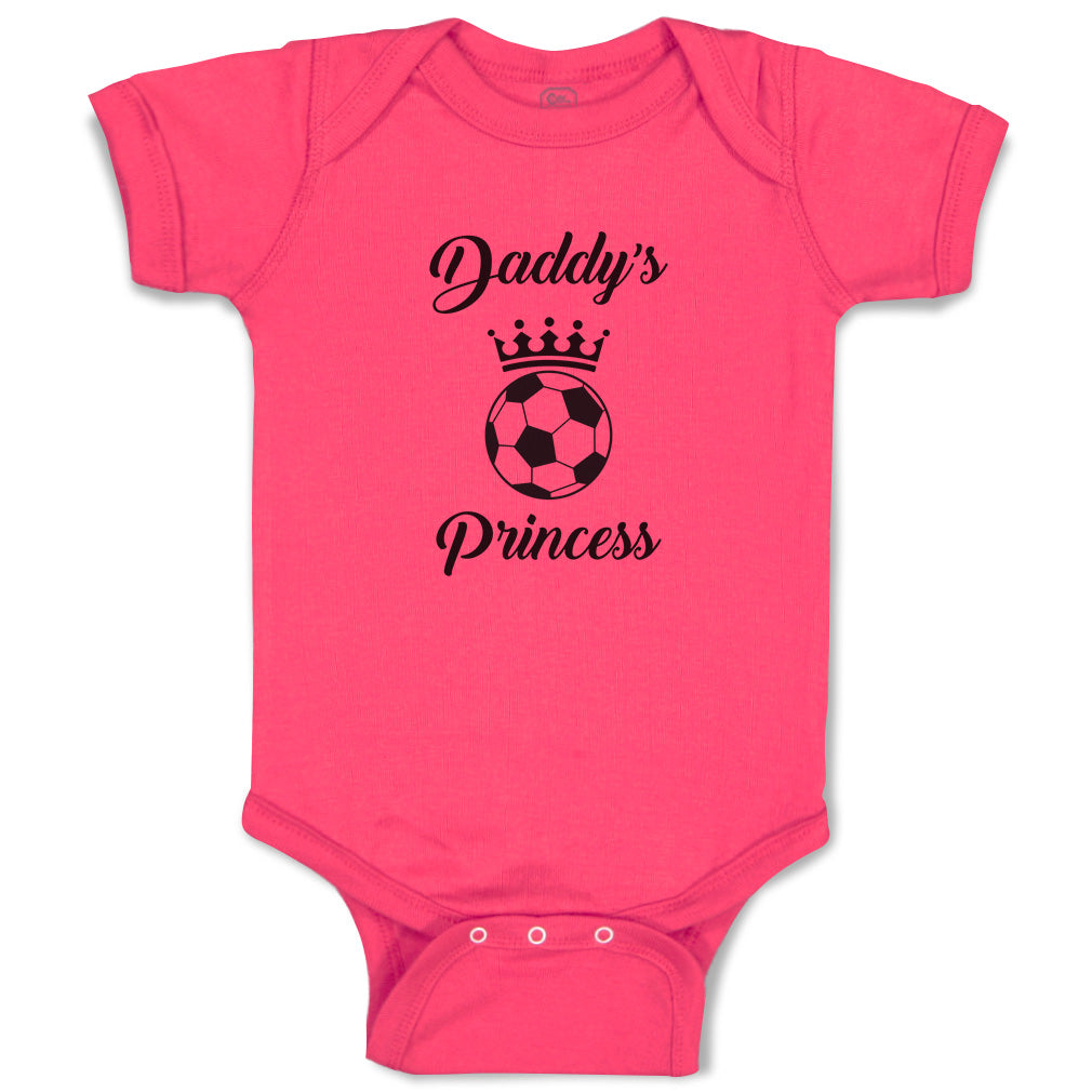 Baby Clothes Daddy S Soccer Princess Soccer Sports Soccer Baby Bodysuits  Cotton