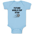 Baby Clothes Future World Cup Star Soccer Sports Soccer Baby Bodysuits Cotton